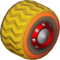The BigToge_Yellow tires from Mario Kart Tour