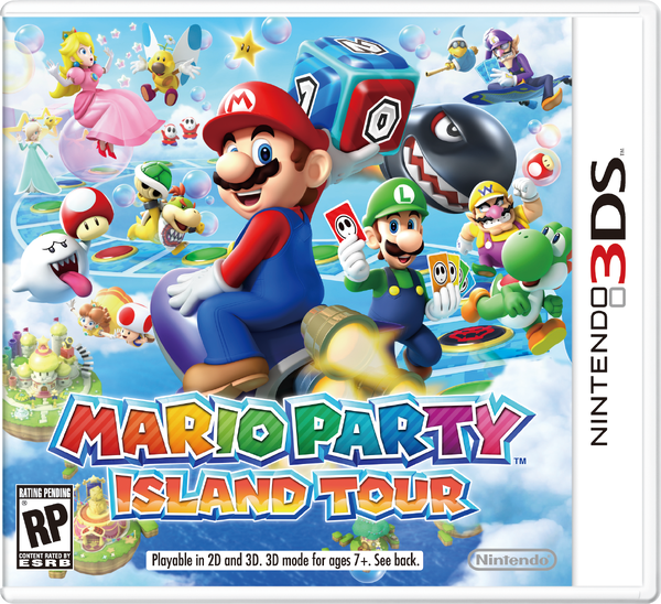 Early box art of Mario Party: Island Tour.