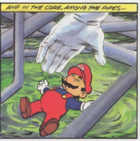 Panel from the Game Boy comic issue "Pipes is Pipes".