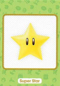 Super Star item card from the Super Mario Trading Card Collection
