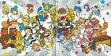 Artwork in the Super Mario 3D World Original Soundtrack booklet, with Plessie on the left playing the bongos