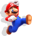 Mario jumping (with drop shadow)