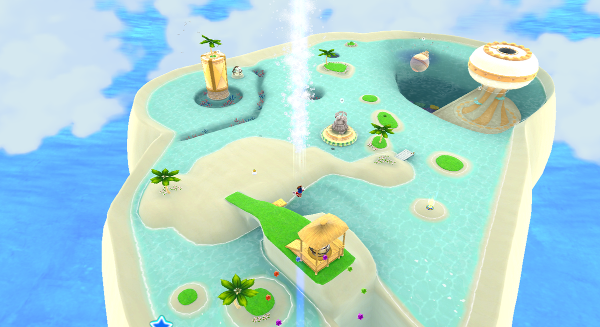 File Smg2 Starshine Beach Main Planet Png Super Mario Wiki The Mario