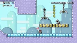 The Super Mario Maker 2 Story Mode level Swinging Claw Escape.