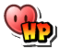 An isolated version of the Heart Point HUD element without a squiggle, in Super Paper Mario.