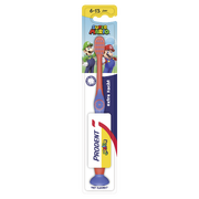Prodent toothbrush with a color scheme inspired by Mario
