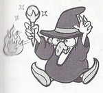 Artwork of the Witch from Super Mario Land 2 - 6 Golden Coins