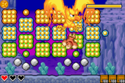 Boss level: Fire Necky's Nest The boss level, Fire Necky's Nest takes place in a desert area where the world boss is fought, Fire Necky.