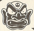 The Devil's Head as depicted in the Super Mario Kodansha manga