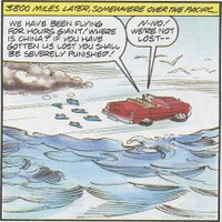 The Pacific Ocean in the Game Boy comic Team Play