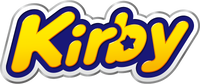 The current logo for the Kirby series used since 2022