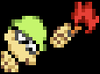 A sprite from Game & Watch Gallery 4 for an enemy soldier from Mario's Bombs Away.