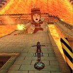 A Mii in the Castle Mii Racing Suit performing a Jump Boost.