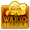 A Wario Bank gold badge