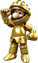 Artwork of Luigi (Gold Knight) from Mario Kart Tour