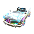 Slim tires (Mario Kart 7, party) on the Rainbow Taxi