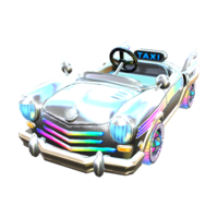 The Rainbow Taxi from Mario Kart Tour