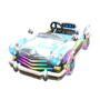 The Rainbow Taxi from Mario Kart Tour