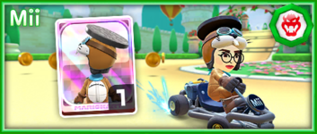 Rocky Wrench Mii Racing Suit from the November–December 2022 Peach vs. Bowser Tour in Mario Kart Tour