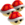 Artwork of Triple Red Shells, from Mario Kart Wii.