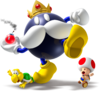 King Bob-omb with Koopa Troopa and Toad