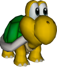 Render of the unused Shellcreeper model from Mario Power Tennis