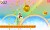 Fire Mario, in Coin Heaven, jumping towards a giant coin.