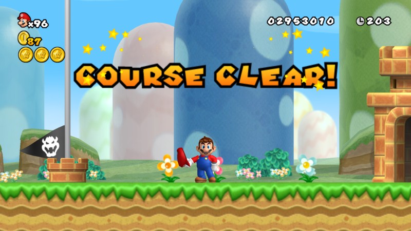File:NSMBW Mario Level Complete Screenshot.png