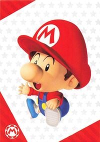 Baby Mario close-up card from the Super Mario Trading Card Collection