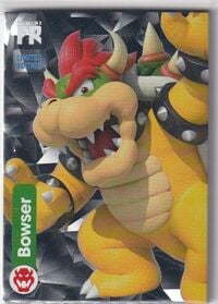 Limited edition Bowser card from the Super Mario Trading Card Collection