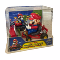 A Mario Kart 64-themed Mario RC car from Nkok, which includes a Game Boy Advance-shaped controller