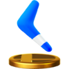 Boomerang's trophy render from Super Smash Bros. for Wii U