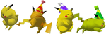 Official render of character colors in Super Smash Bros.