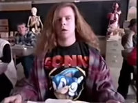 Sonic fan from Mario All-Stars commercial