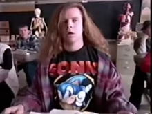 Sonic fan from Mario All-Stars commercial