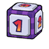 Sticker of Cursed Dice Block from Mario Party Superstars