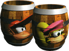 Artwork of Diddy & Dixie Barrels.