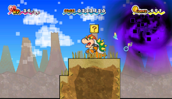 Last ? Block in Downtown of Crag of Super Paper Mario.