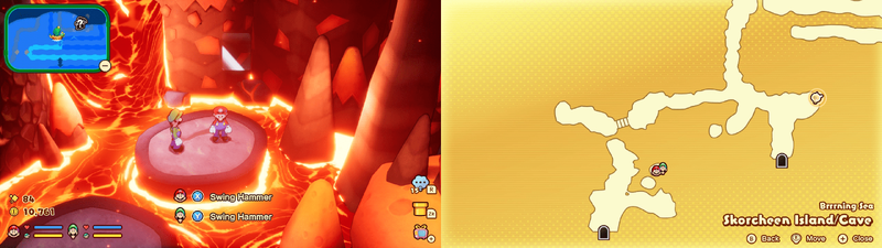 Hidden blocks 3-4 in Skorcheen Island from Mario & Luigi: Brothership