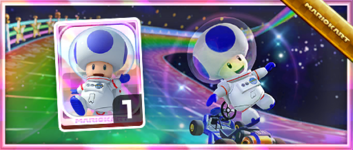 Toad (Astronaut) from the Spotlight Shop in the 2023 Space Tour in Mario Kart Tour