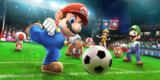 Mario, Luigi, and Daisy playing Soccer