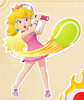 A sticker for the player card in Mario Tennis Fever