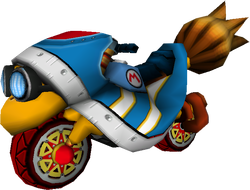 The model for Baby Mario's Magikruiser from Mario Kart Wii