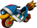 The model for Baby Mario's Magikruiser from Mario Kart Wii