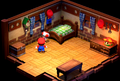 The interior of Mario's Pad in the Nintendo Switch remake