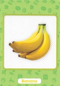 Banana item card from the Super Mario Trading Card Collection