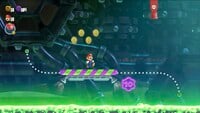 The first 10-flower coin in KnuckleFest Bowser's Blazing Beats in Super Mario Bros. Wonder