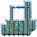 Ground (block) in Super Mario Maker - New Super Mario Bros. U game style, Underwater theme.
