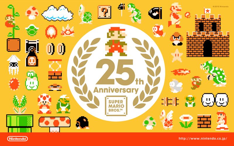 File:Super Mario 25th Anniversary Wallpaper NoJ 1.jpg