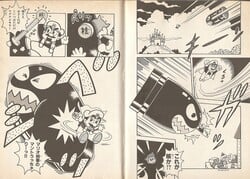 Cape Mario stopping a nuclear Banzai Bill